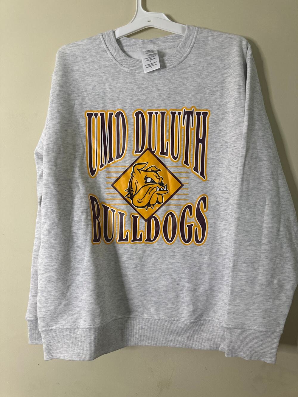Rivalry Threads Duluth Bulldogs Hoodie Mens Grey Heather Pullover L 5